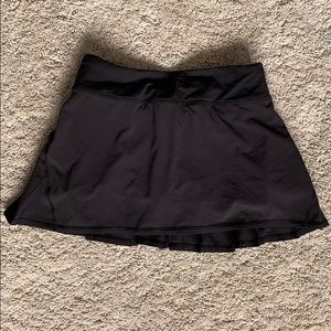 Lululemon Black (Pace Setter) Tennis Skirt